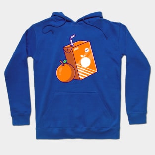 Orange Juice Box Cartoon Hoodie